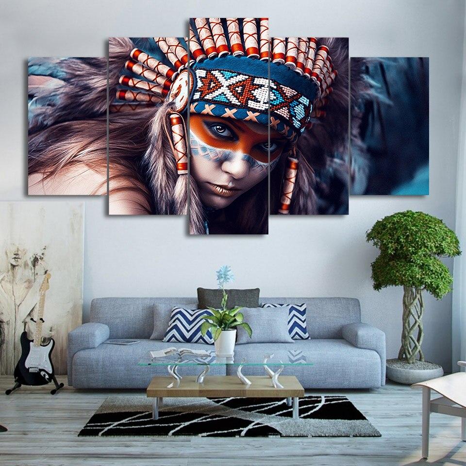 Indianen Vrouw | 5 Luiken