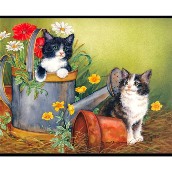 Katter i trädgården