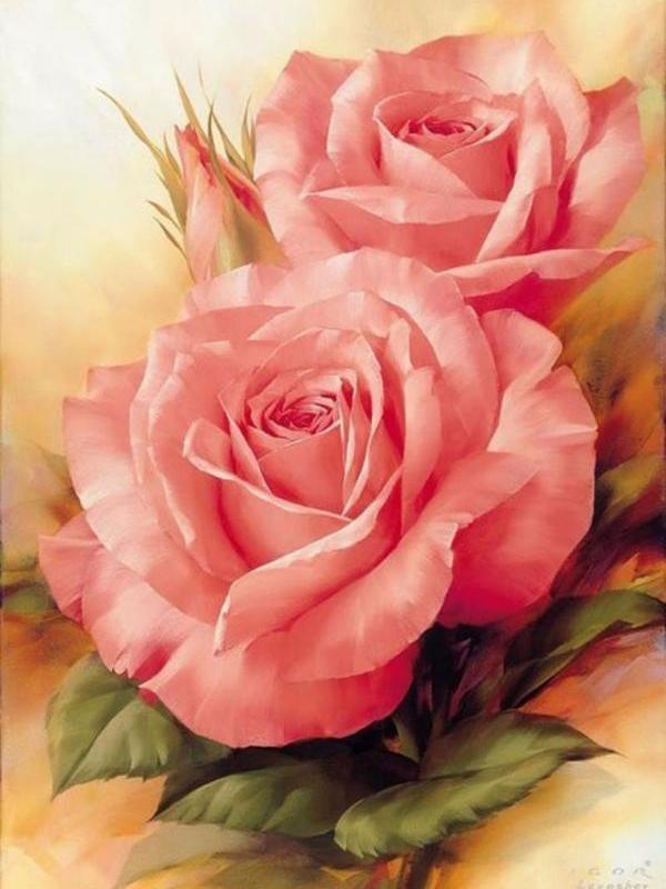 Roze Rozen | Diamond Painting